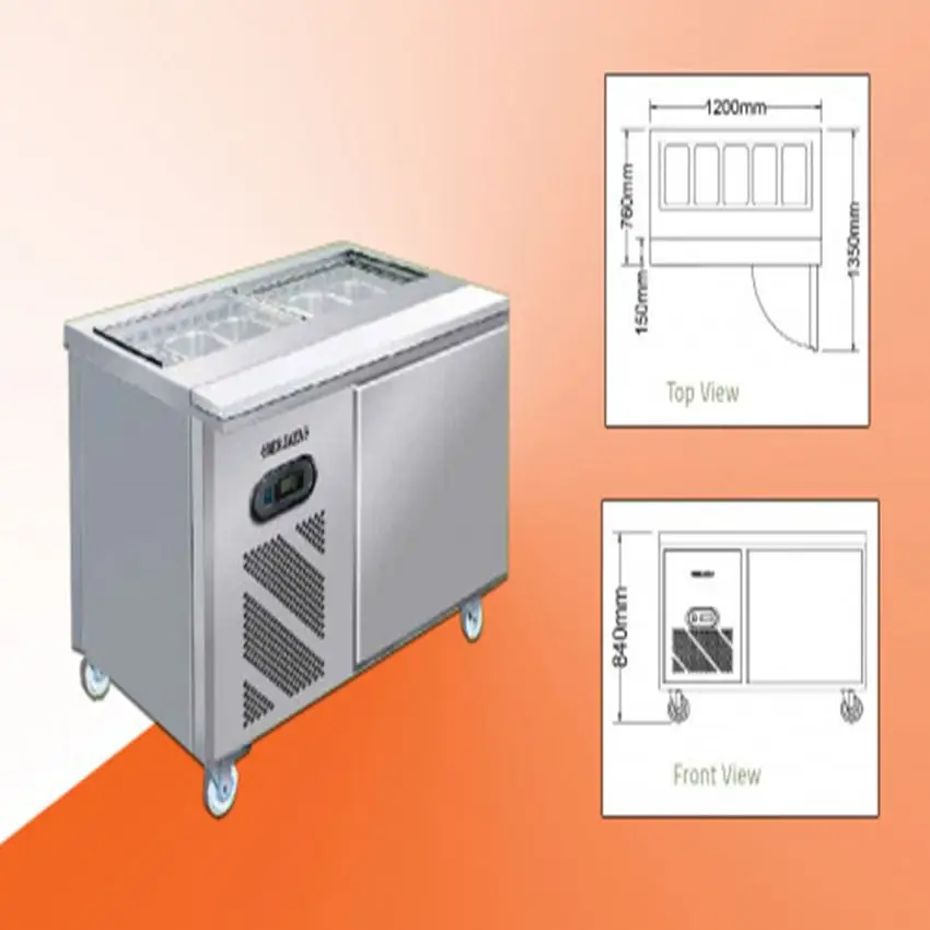 Bàn mát salad sandwich Berjaya BS1D/SSCF4/Z