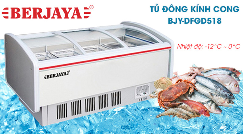 Tủ đông trưng bày Berjaya BJY-DFGD518