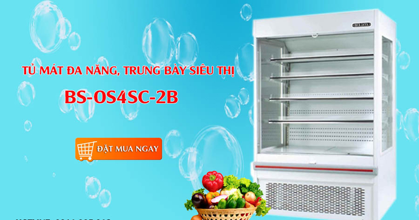 Tủ trưng bày siêu thị Berjaya BS-OS 4SC