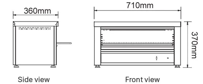 Lò nướng Salamander dùng điện Berjaya E-SALA11