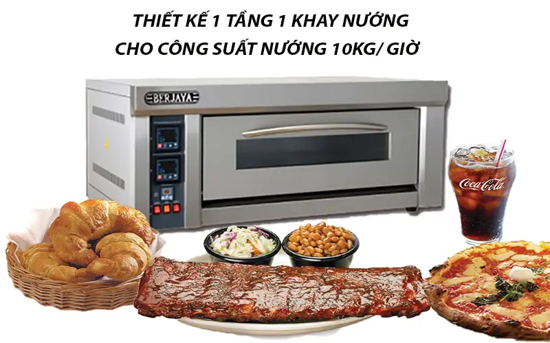 Lò nướng điện 1 tầng 1 khay Berjaya BJY-E3KW-1PRM