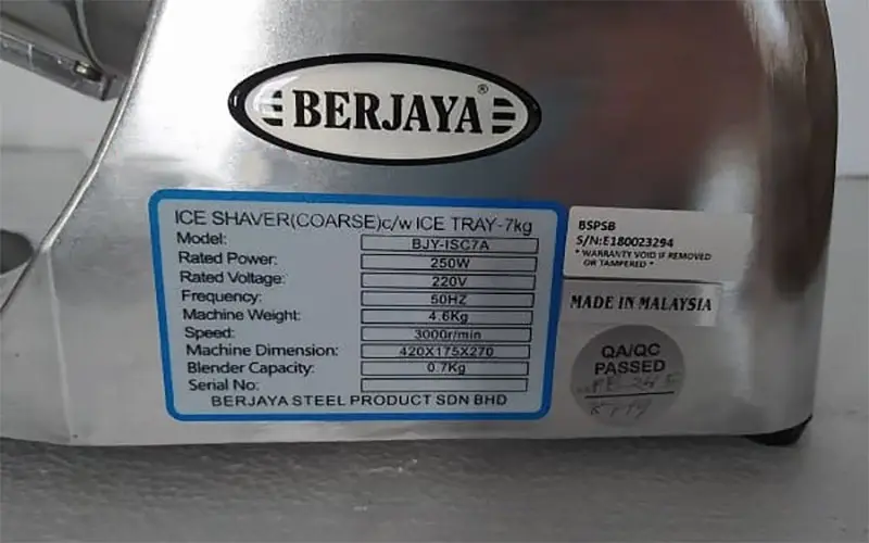 Máy bào đá Berjaya BJY-ISC7A