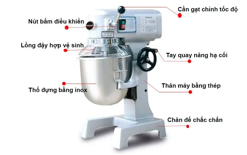 Máy trộn bột có lồng Berjaya BJY-BM30N