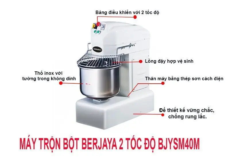 Máy trộn bột 45L Berjaya BJY-SM40M