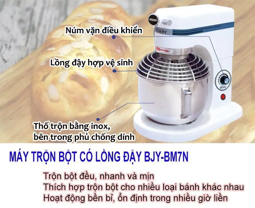 Máy đánh kem có lồng Berjaya BJY-BM7N
