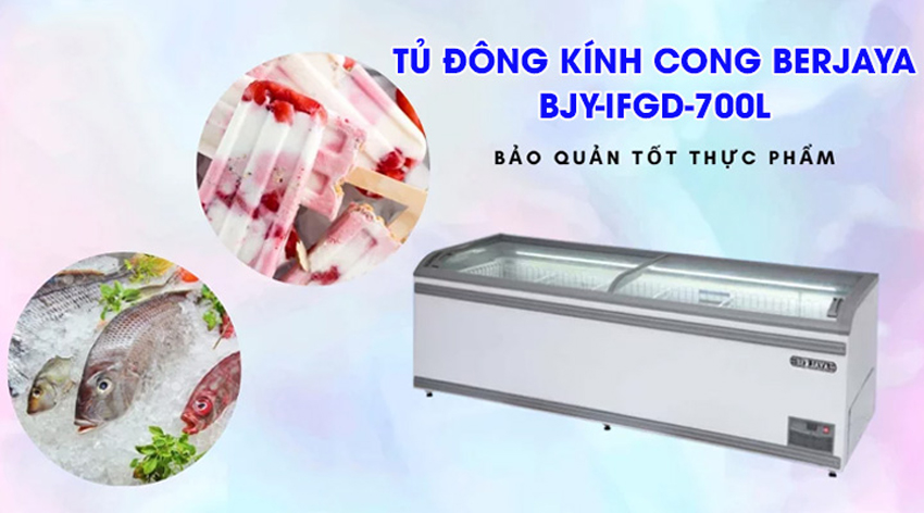 Tủ đông trưng bày Berjaya BJY-IFGD-700L