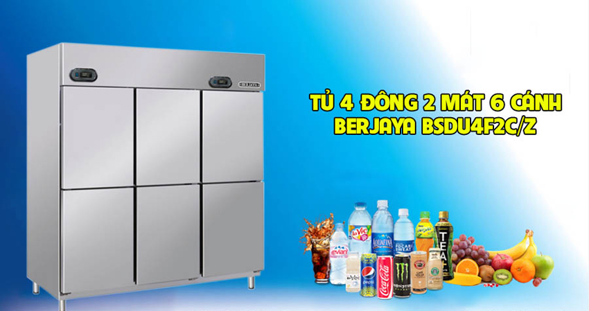 Tủ 2 cánh mát 4 cánh đông Berjaya BS DU4F2C/Z
