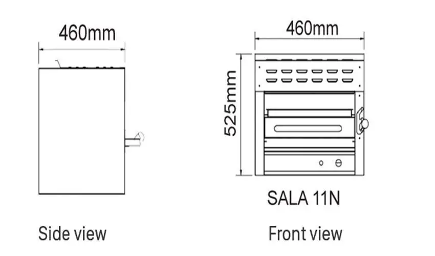 Lò nướng Salamander dùng gas Berjaya SALA11N