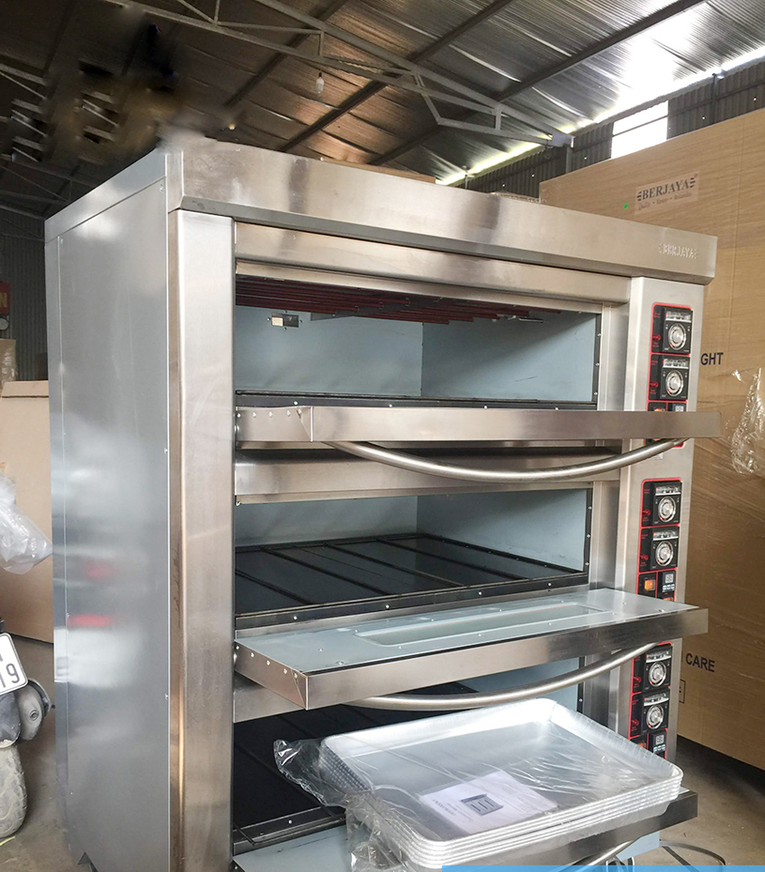 Lò nướng gas Berjaya 3 tầng 6 khay BJY-G180-3BD