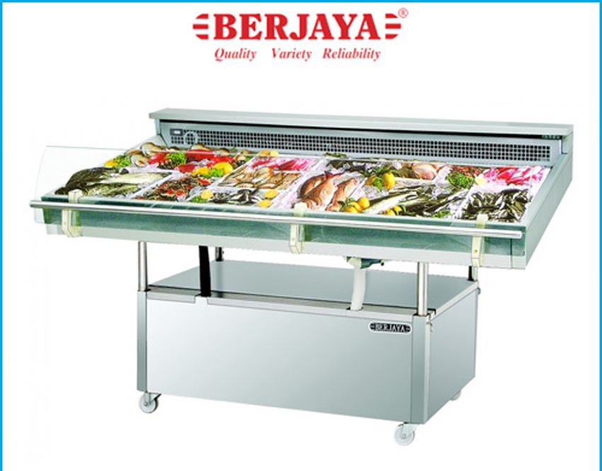 Bàn mát trưng bày hải sản 1m8 Berjaya FDC6
