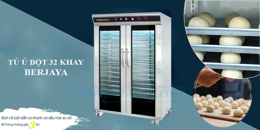 Tủ ủ bột 32 khay Berjaya 2DPF-32
