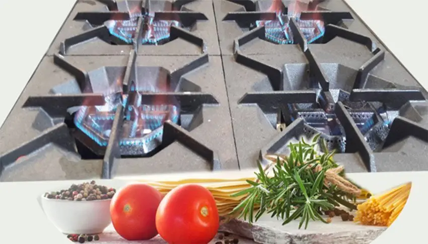 Bếp âu 4 họng có lò nướng Berjaya DRO4-17