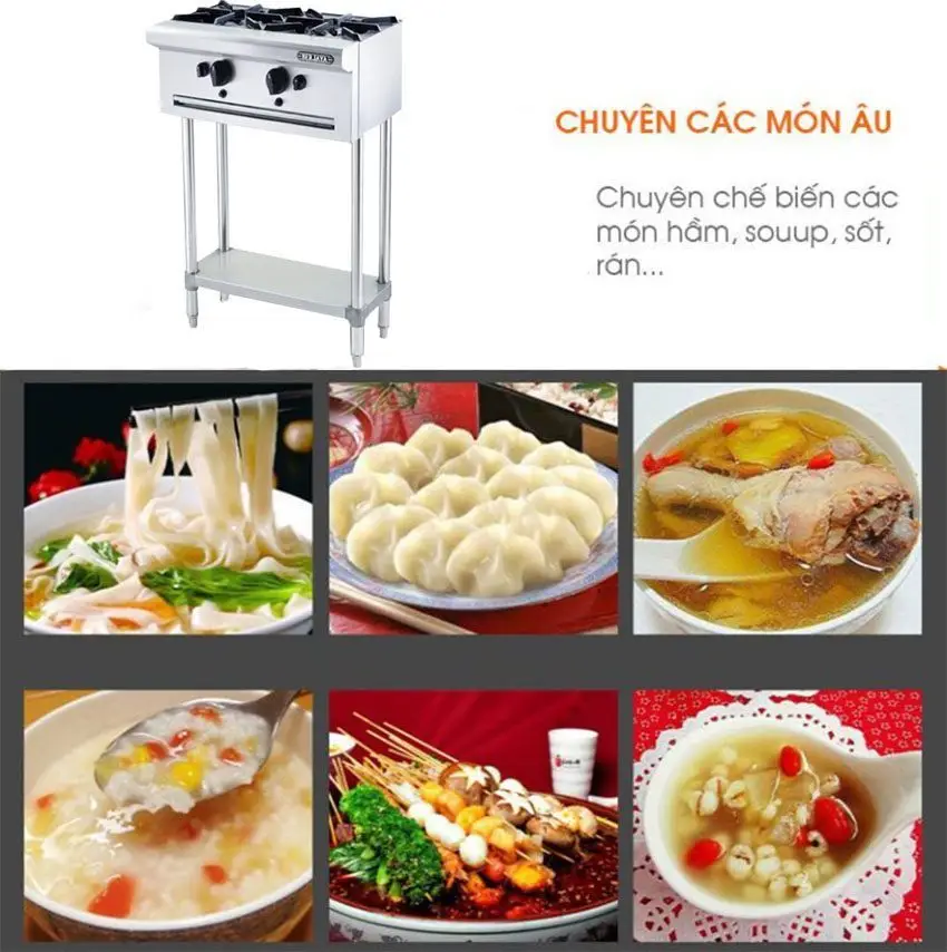 Bếp âu 2 họng chân đứng Berjaya OB2SFS