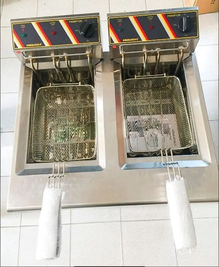 Bếp chiên nhúng điện đôi Berjaya FSSDF 12D