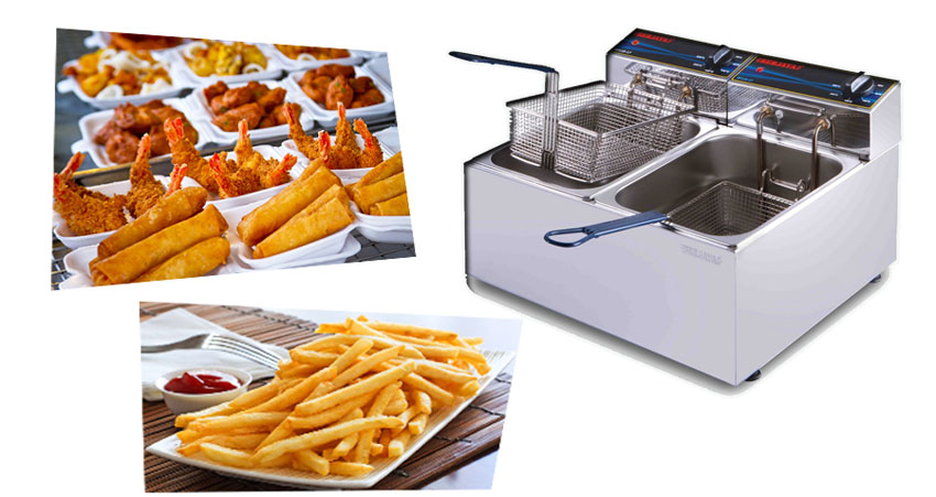 Bếp chiên nhúng đôi Berjaya SDF12D