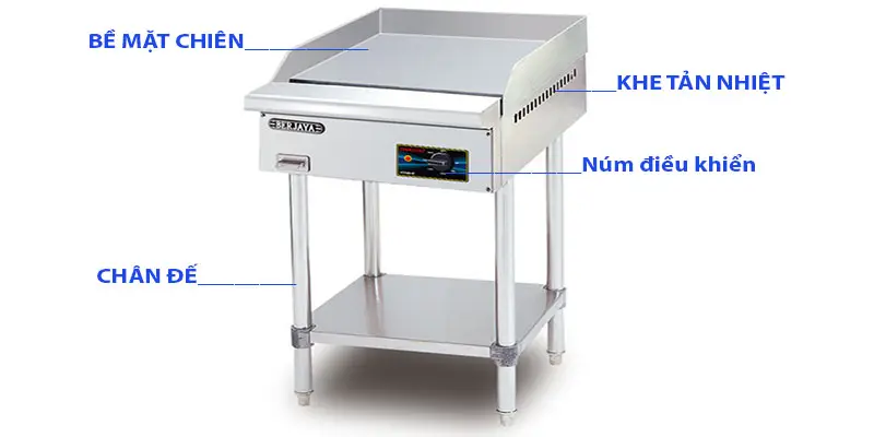 Bếp chiên phẳng có chân Berjaya EG3000FS