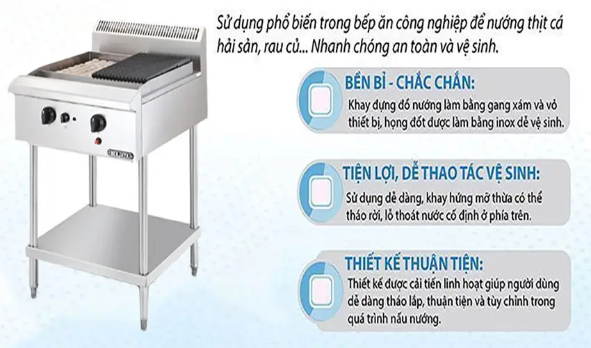 Bếp nướng than đá nhân tạo Berjaya CRB2BFS-17