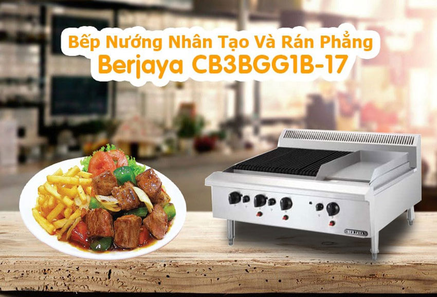 Bếp nướng có chiên phẳng Berjaya CB3BGG1B-17