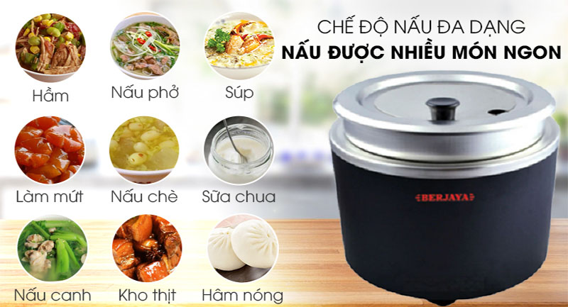 Nồi nấu súp dùng điện Berjaya BJY-11SK-BK