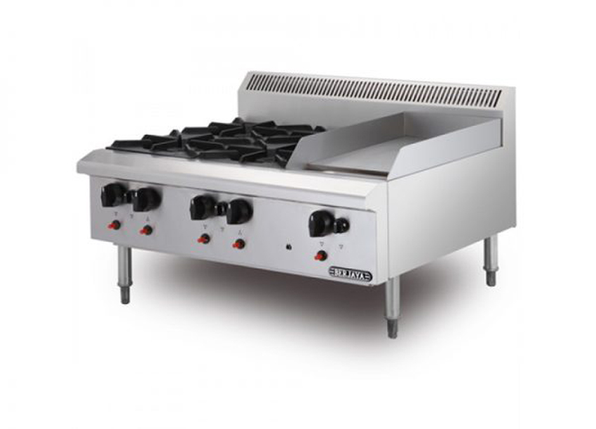 Bếp âu 4 họng có chiên phẳng Berjaya OB4GG1B-17