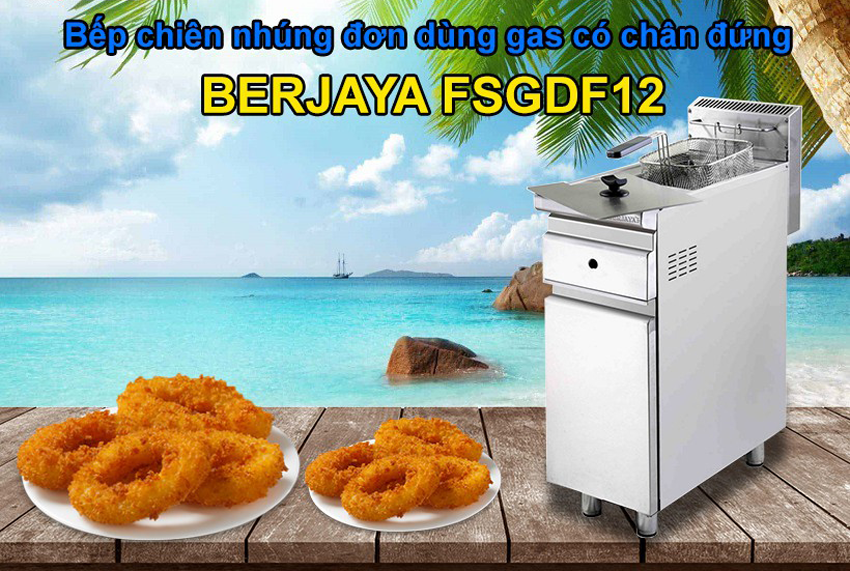 Bếp chiên nhúng đơn dùng gas Berjaya FSGDF12