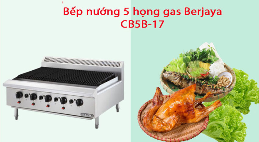 Bếp nướng dùng gas Berjaya CB5B-17